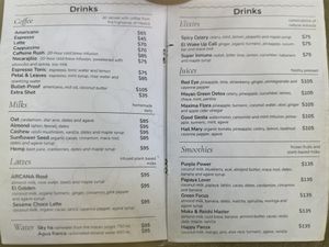 December 31, 2024 menu  at Arcana in Playa Del Carmen