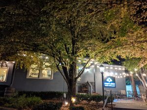 Outdoor eating in beautiful courtyard at Araya's Place - University District in Seattle