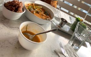 soup & rice  at Araya's Place - University District in Seattle