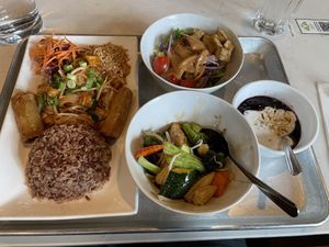 Lunch special with stir fry    at Araya's Place - University District in Seattle