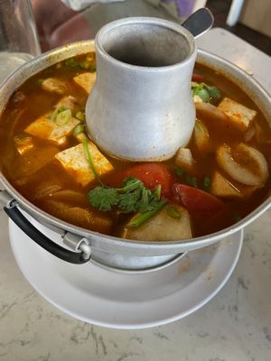 Tom Yum Soup at Araya's Place - University District in Seattle