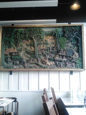 3D painting/sculpture at Araya's Place - University District in Seattle