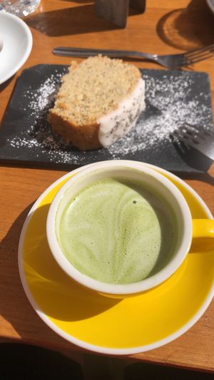 Pineapple coconut cake  at SANTA coffee in Malaga