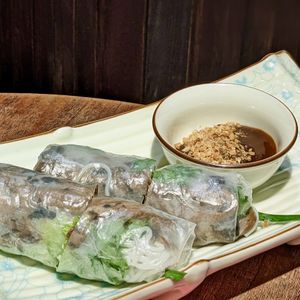 Fresh Spring Rolls with Mushrooms and Tofu at Paper Rice in East Singapore