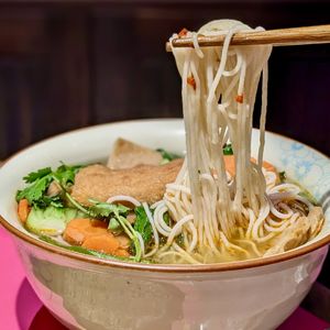 Spicy Vegetarian Noodles at Paper Rice in East Singapore