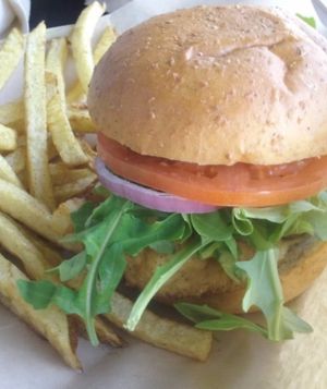 Cali sandwich at Green Seed Vegan in Houston