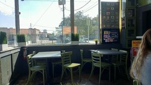 Sitting area at Green Seed Vegan in Houston