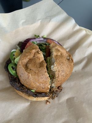  Burger was great too at Green Seed Vegan in Houston