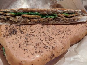 Tosh - tempeh with all the fixings at Green Seed Vegan in Houston