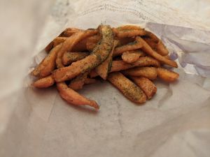 Sweet potato fries at Green Seed Vegan in Houston