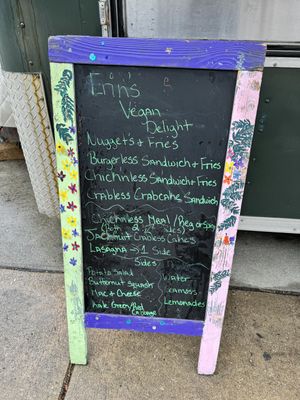 Menu  at Erins Vegan Delight in Philadelphia
