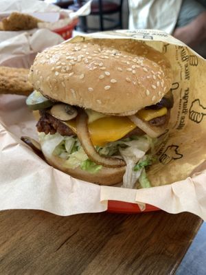 Grilled shroom burger  at Nice Burger in Stanton