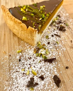 Torta vegana home-Made at River Oglio Bike Bar in Darfo Boario Terme