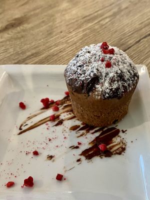 Muffin vegano home-Made at River Oglio Bike Bar in Darfo Boario Terme