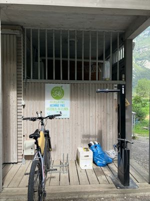 Free charge for bikes  at River Oglio Bike Bar in Darfo Boario Terme