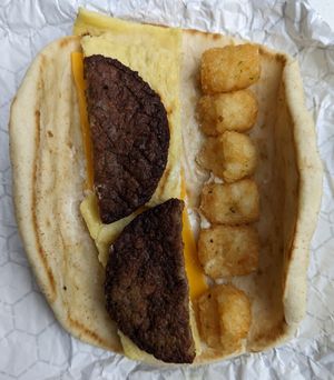 Impossible Breakfast Sha-warm-up at Disneyland - Shawarma Palace - Food Stand in Anaheim