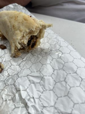 Half eaten shawarma   at Disneyland - Shawarma Palace - Food Stand in Anaheim