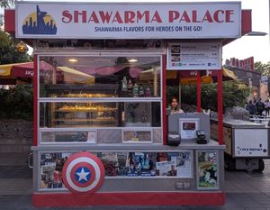  at Disneyland - Shawarma Palace - Food Stand in Anaheim