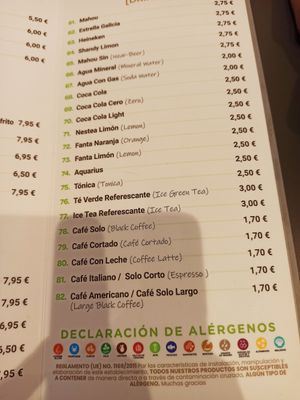 Menú at Bamboo in Madrid