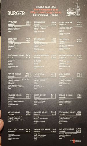  at Pop's Burger in Esslingen