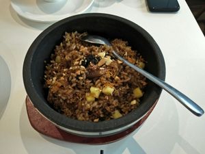 Truffle fried rice. at Happy Lu Rui Yuan in Shanghai