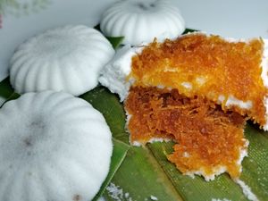Kueh Tu Tu with coconut fillings. at Du Du Cooked Food - 嘟嘟熟食 - Jurong West in West Singapore
