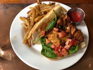 “Oyster” Po’Boy at Seasoned Vegan in New York City