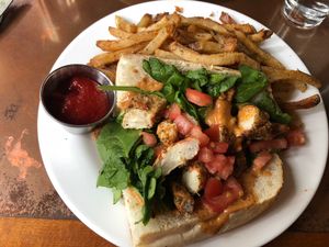 “Shrimp” Po’Boy at Seasoned Vegan in New York City