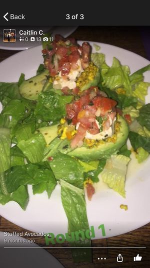 Stuffed avocados 🥑  at Seasoned Vegan in New York City