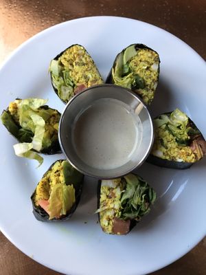 Nori roll at Seasoned Vegan in New York City