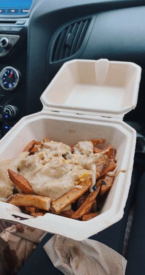 poutine at Sweet Pea Cafe in Tallahassee