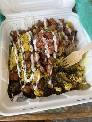 Breakfast hash special!! Delicious 😊  at Sweet Pea Cafe in Tallahassee