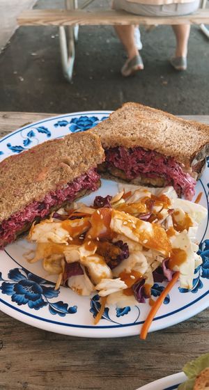 tempeh rueben  at Sweet Pea Cafe in Tallahassee