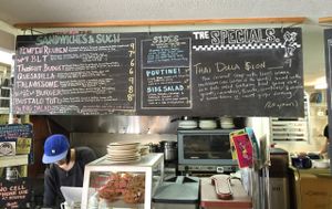 simple and delicious menu!  at Sweet Pea Cafe in Tallahassee