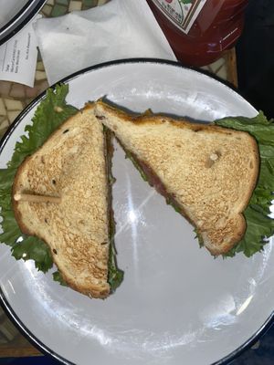 Spicy BLT top  at Sweet Pea Cafe in Tallahassee