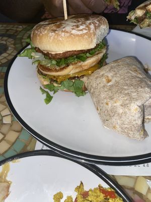 Mac Daddy & Caesar Wrap  at Sweet Pea Cafe in Tallahassee