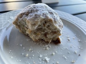 Mexican wedding cookie  at Sweet Pea Cafe in Tallahassee
