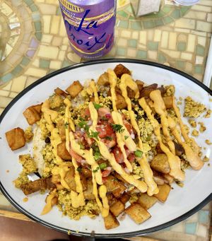 Huevos rancheros   at Sweet Pea Cafe in Tallahassee