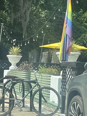 Adorable outside of Sweet Pea!  at Sweet Pea Cafe in Tallahassee