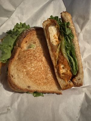 Buffalo fried tofu   at Sweet Pea Cafe in Tallahassee