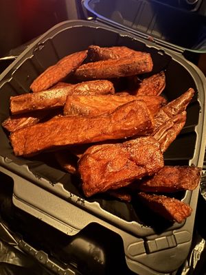 Sweet potato fries   at Sweet Pea Cafe in Tallahassee