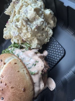Mac Daddy and Potato Salad   at Sweet Pea Cafe in Tallahassee