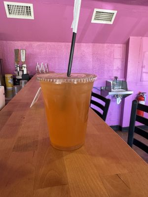 Iced Organic jasmine green tea   at Sweet Pea Cafe in Tallahassee