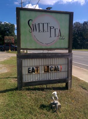 View from the road. at Sweet Pea Cafe in Tallahassee