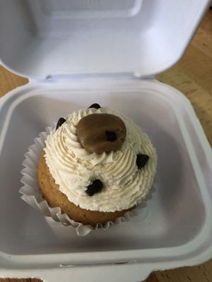 Cookie dough cupcake at Sweet Pea Cafe in Tallahassee