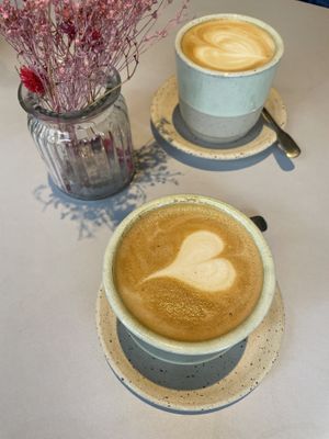 Latte Art   at Kaffeemacherei in Frankfurt