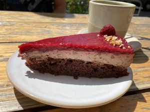 Himbeere Nuss Torte  at Kaffeemacherei in Frankfurt