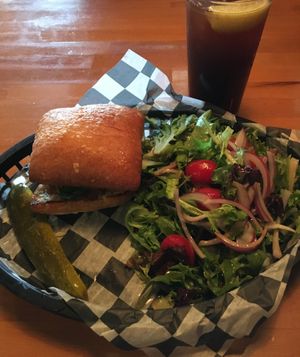 Vegan Banh Mi sandwich at Buster's On 28th in Minneapolis