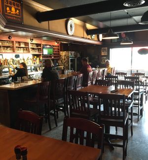 Dining area and bar at Buster's On 28th in Minneapolis