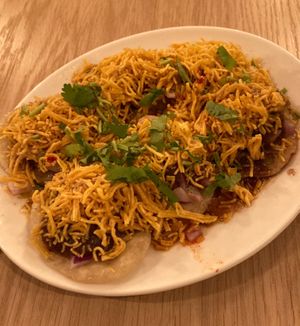 Sev puri at Sagar Vegan & Vegetarian Restaurant - Leicester Square in South West London